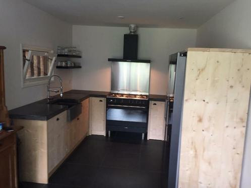Complete keuken landelijke keuken rechte keuken eiken opmaat, Huis en Inrichting, Keuken | Complete keukens, Hout, Greeploos, Met kookeiland