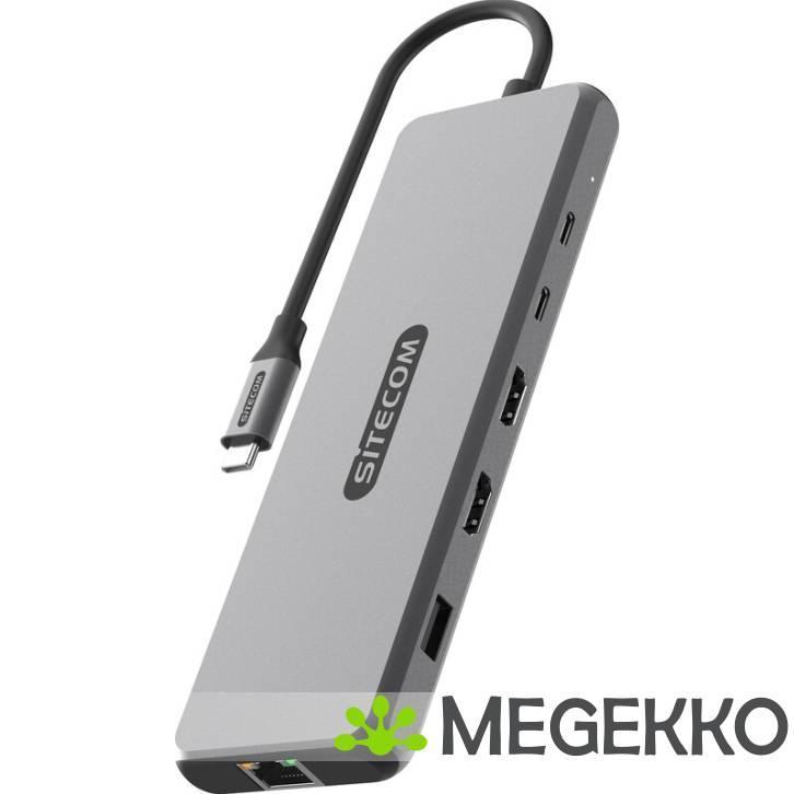 Sitecom 10 in 1 USB4 Power Delivery Multiport adapter, Computers en Software, Windows Laptops, Nieuw, Verzenden