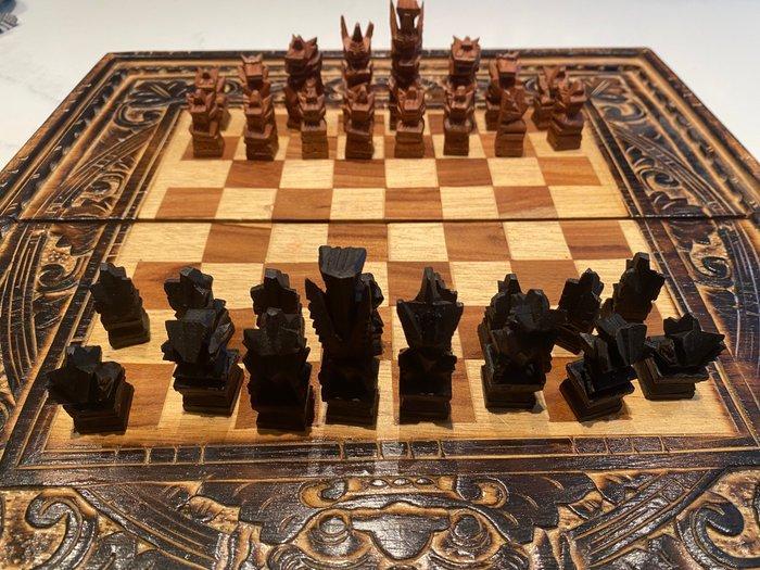 Schaakspel - Hout, Antiek en Kunst, Curiosa en Brocante