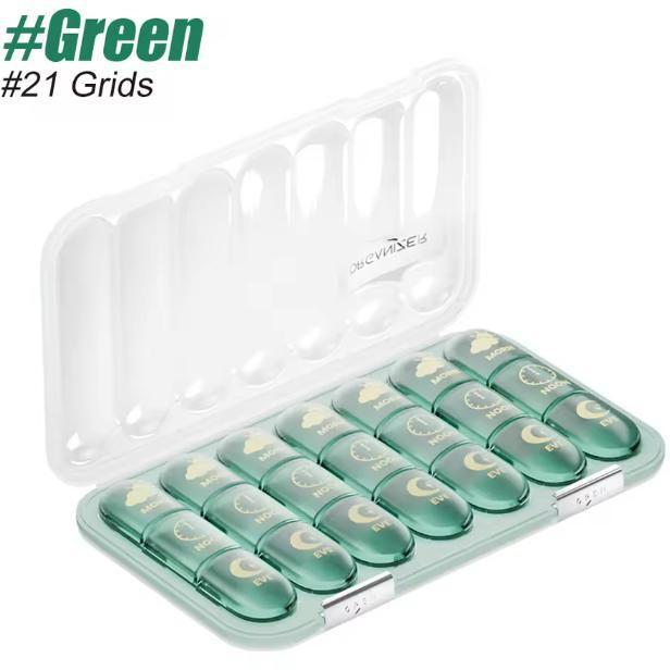 Pillendoos organizer – dagindeling met 21/28 compartimenten, Huis en Inrichting, Kasten | Overige, Nieuw, Verzenden