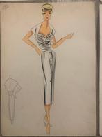Balmain Pierre - 1 x bozzetto moda 8 x stampe moda