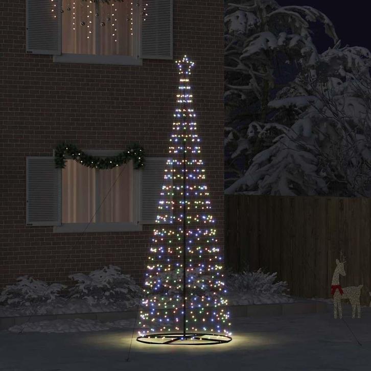 vidaXL LED Kerstboom met 800 LED met standaard Multikleur, Diversen, Kerst, Nieuw, Verzenden