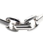 Zilveren fantasie schakel armband | 17,5 cm, Ophalen of Verzenden, Gebruikt, Overige kleuren, Zilver