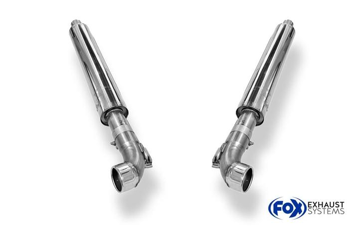FOX Dodge Viper SRT-10 einddemper zijpijp - 1x90 type 12 rec, Auto-onderdelen, Uitlaatsystemen, Nieuw, Verzenden