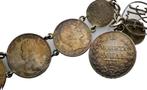 Kette mit 11 zilvermunten Russland, AltDuitsland, Habsburg:, Verzenden