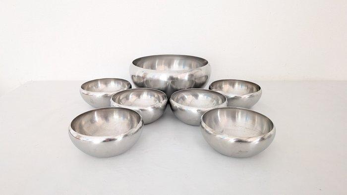 Alessi - Alfra - Tafelservies voor 6 (7) - Fruitmandservice, Antiek en Kunst, Antiek | Meubels | Stoelen en Banken