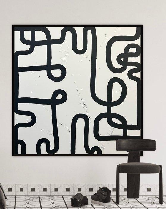 Stefanie Raus - Black 1003 XXL, Antiek en Kunst, Kunst | Schilderijen | Modern