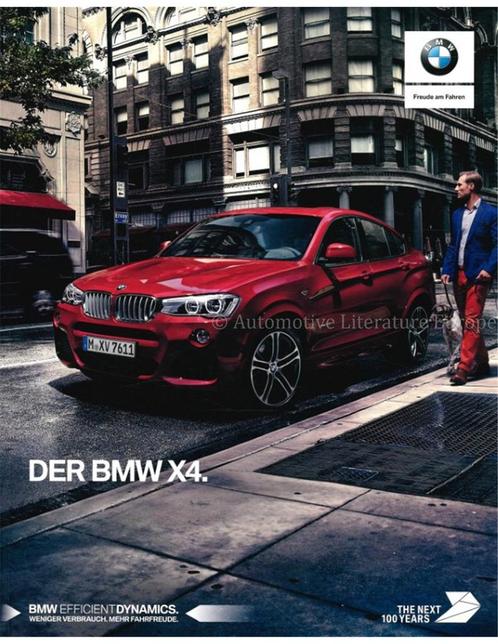 2017 BMW X4 BROCHURE DUITS, Boeken, Auto's | Folders en Tijdschriften, BMW