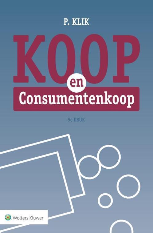Koop en Consumentenkoop 9789013141306 P. Klik, Boeken, Wetenschap, Gelezen, Verzenden