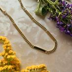 Massief gouden heren ketting | 46 cm (gourmetschakel), Ophalen of Verzenden, Gebruikt, Overige kleuren, Goud