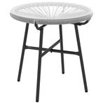 TRUUSK Rattan Bijzettafel Bistrotisch, Koffietafel Met Glaze, Verzenden, Nieuw