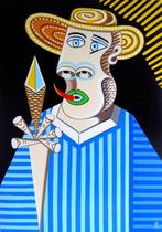 Vincenzo Amicone (1969), After Picasso - Il gelato, Antiek en Kunst, Kunst | Schilderijen | Klassiek