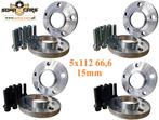 Spacers 15mm Mercedes A,CLA,CLS,CLK 5x112 Spoorverbreders, Ophalen of Verzenden