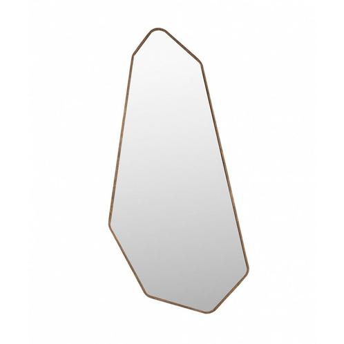 *WOONWINKEL* Dutchbone Basil Walnoot Spiegel Geometrisch, Huis en Inrichting, Woonaccessoires | Spiegels, Nieuw, Verzenden