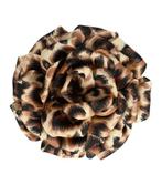 Duckklem Haarbloem Panter Print 12cm Zwart Beige Bruin, Nieuw