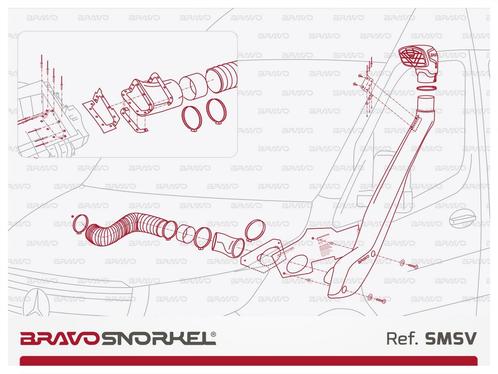 Bravo Snorkel MERCEDES SPRINTER W907 / 910 (2018 - ), Auto diversen, Tuning en Styling, Ophalen of Verzenden