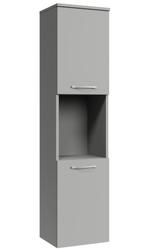 Badkamerkast Montreal 30 x 30 x 131 cm Mat Grijs Kolomkast, Verzenden, Nieuw, (Half)hoge kast