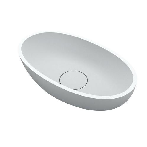 Waskom Riho Escala Opbouw Ovaal 55x32 cm Mat Wit, Doe-het-zelf en Verbouw, Sanitair, Overige typen, Nieuw, Ophalen of Verzenden