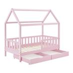 Kinderbed Marli - 80 x 160 cm - Roze - Incl. bedlades, Nieuw, 190 cm of minder, 80 cm, Modern