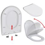 vidaXL Toiletbril soft-close met quick-release ontwerp, Verzenden, Nieuw