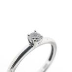 Witgouden solitair ring met zirconia | Blush (gouden ring), Sieraden, Tassen en Uiterlijk, Ringen, Gebruikt, Overige kleuren, Ophalen of Verzenden