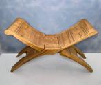 Stoel - Unieke Afrikaanse Vouwstoel - Yoga Stoel - Hout, Antiek en Kunst