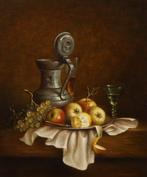 Wil Smits (1941) - Stilleven met appels en citroen