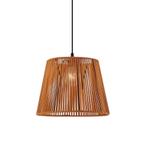 Buiten hanglamp zwart met oranje kap van touw IP44 - Cava, Nieuw, Overige materialen, Minder dan 50 watt