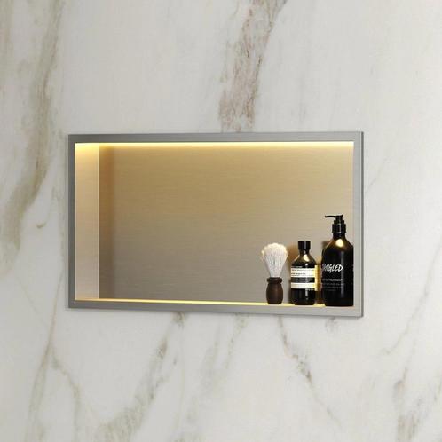 BWS Inbouwnis | Lucio | met LED Verlichting | 60x30x7cm |, Doe-het-zelf en Verbouw, Sanitair, Bad, Nieuw, Ophalen of Verzenden