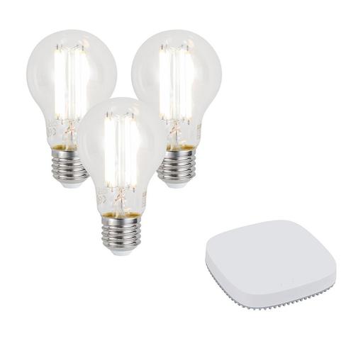Set van 3 smart E27 dimbare LED lamp A60 7W 806LM 2700-6500K, Huis en Inrichting, Lampen | Losse lampen, Nieuw