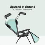 2dekans | LifeGoods Opvouwbare Tuinstoel - Verstelbaar, Huis en Inrichting, Stoelen, Ophalen of Verzenden, Zo goed als nieuw, Zwart