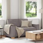 vidaXL 2-zitsbank Taupe 120 cm Stof, Huis en Inrichting, Banken | Bankstellen, Verzenden, Nieuw, Tweepersoons, Stof