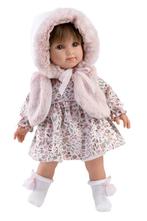 Llorens pop SARA roze gebloemd - 35 cm (Poppen 33- 36 cm), Kinderen en Baby's, Nieuw, Overige typen, Ophalen of Verzenden