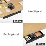 Bureaulade - Lade onder het bureau - 38x22x5 cm - Zwart - S0, Verzenden, Zo goed als nieuw