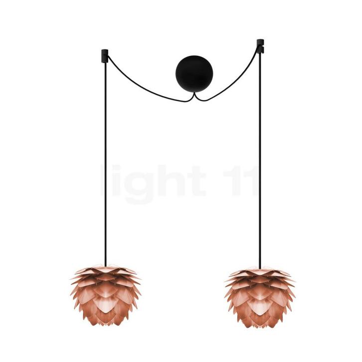 Umage Silvia mini Cannonball Hanglamp 2-lichts, koper/kabel, Huis en Inrichting, Lampen | Hanglampen, Nieuw, Verzenden