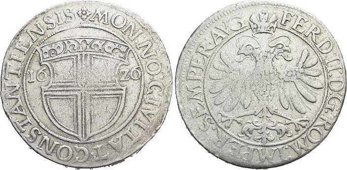 Taler, daalder 1626 Konstanz-stadt, Postzegels en Munten, Munten | Europa | Niet-Euromunten, Verzenden