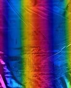 Polyester Tricot Foliedruk Regenboog Strepen, Nieuw, Overige kleuren