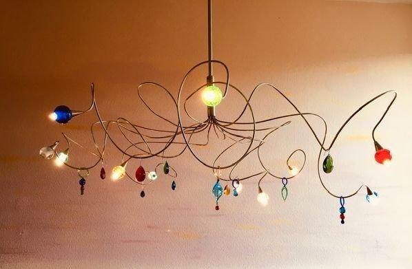 Harco Loor Design - Kroonluchter - Strawberry Sweet 12 -, Antiek en Kunst, Antiek | Lampen