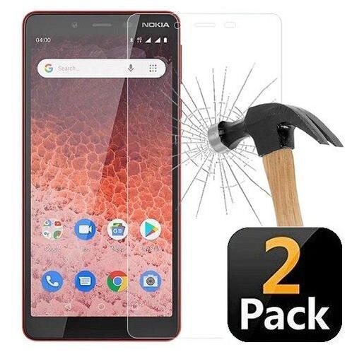 Nokia 1 Plus Screenprotector Beschermglas 2x, Telecommunicatie, Mobiele telefoons | Hoesjes en Frontjes | Nokia, Nieuw, Verzenden