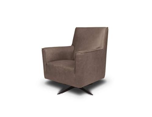 Fauteuil Valley - fauteuils - Taupe, Huis en Inrichting, Stoelen, Nieuw, Leer