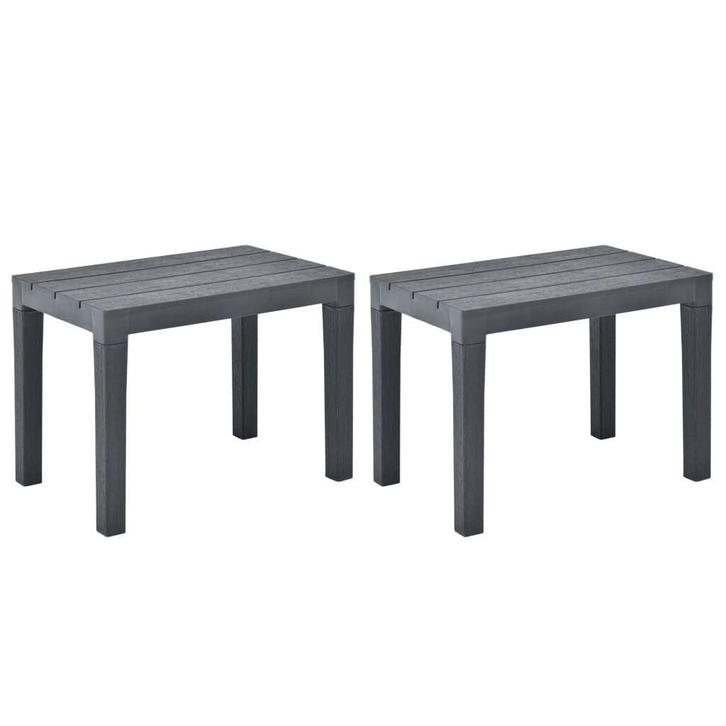 Kunststof Tuinbanken (2 st) Antraciet - tweedekansje!, Tuin en Terras, Tuinbanken, Nieuw, Kunststof, Ophalen of Verzenden