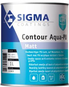Sigma S2U Nova Matt of Sigma Contour Aqua PU Matt RAL 9005 |, Doe-het-zelf en Verbouw, Verf, Beits en Lak, Verf, Zwart, Nieuw