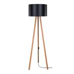 [lux.pro] Staande lamp vloerlamp E27 Keynes bamboe en zwart, Verzenden, Nieuw
