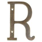 Letter groot R, brons antiek, Huis en Inrichting, Woonaccessoires | Overige, Nieuw, Ophalen of Verzenden