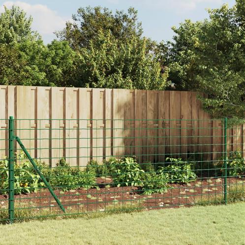 vidaXL Draadgaashek 1x10 m gegalvaniseerd staal groen, Tuin en Terras, Schuttingen, Nieuw, IJzer, 1 tot 2 meter, Verzenden