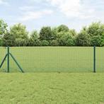 vidaXL Gelaste Draad Hek met 13 Palen Groen 0.8x25 m Staal, Verzenden, Nieuw, IJzer