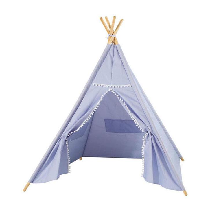 Luxe Tipi Tent Blauw met Lichtjes, 128cm, Kinderen en Baby's, Speelgoed | Buiten | Los speelgoed, Ophalen of Verzenden