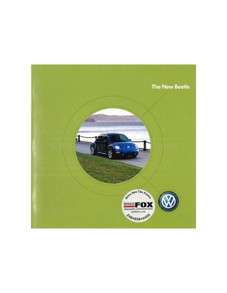 2003 VOLKSWAGEN NEW BEETLE BROCHURE ENGELS (USA), Boeken, Auto's | Folders en Tijdschriften, Volkswagen
