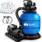 Tillvex® Zandfilter - Zandfilterpomp - 7900L/u - Blauw, Verzenden, Nieuw