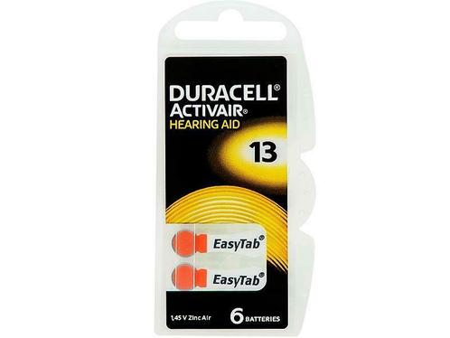 Duracell PR48 DA13 Knoopcel voor Hoortoestellen - 6 Stuks, Diversen, Braces, Nieuw, Ophalen of Verzenden